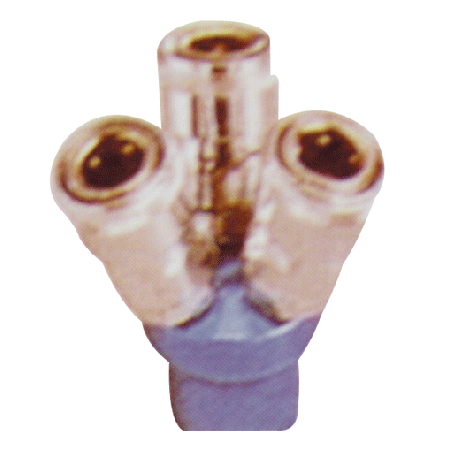 快速接頭 三通    圓型 附頭