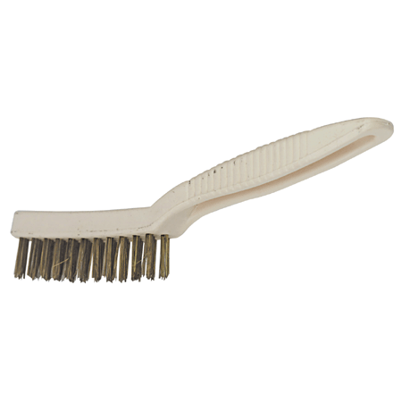 長鋼刷曲柄 PVC 鐵柄 (20入)