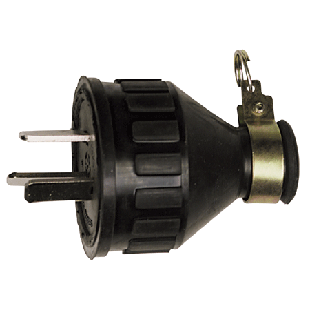 五洲 橡膠插頭防水Y型 (三線) 公10入